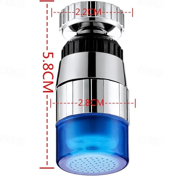 Led Light Color Changing Faucet Monochrome Faucet Mouth Faucet Water Spout