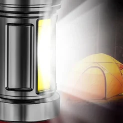 5led Multifunctional Bright Flashlight Outdoor Portable COB Side Light Work Light USB Rechargeable