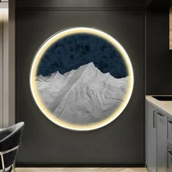 Led Painting Indoor Creative Modern Nordic Style Indoor Wall Lights Bedroom Dining Room Metal Wall Light IP20 110-120V 220-240V