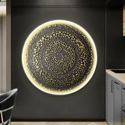 Led Painting Indoor Creative Modern Nordic Style Indoor Wall Lights Bedroom Dining Room Metal Wall Light IP20 110-120V 220-240V