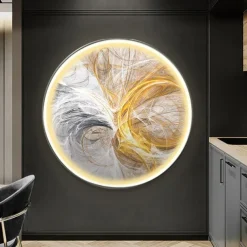 Led Painting Indoor Creative Modern Nordic Style Indoor Wall Lights Bedroom Dining Room Metal Wall Light IP20 110-120V 220-240V