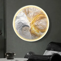 Led Painting Indoor Creative Modern Nordic Style Indoor Wall Lights Bedroom Dining Room Metal Wall Light IP20 110-120V 220-240V
