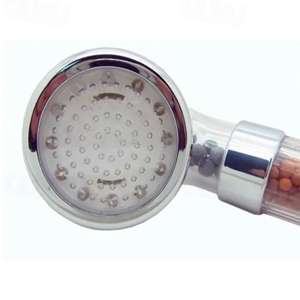 LED Shower Head Color Changing 2 Water Mode 7 Color Glow Light Automatically Changing Handheld Showerhead