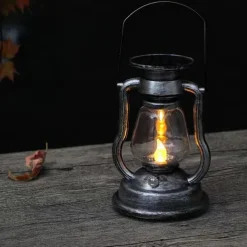 LED Solar Lamp Retro Kerosene Lamp Outdoor Garden Courtyard Decoration Portable Lantern Solar Candle Pendant Outdoor Camping Tent Lamp