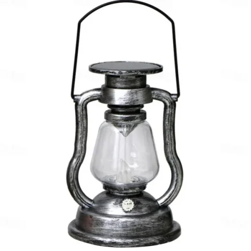 LED Solar Lamp Retro Kerosene Lamp Outdoor Garden Courtyard Decoration Portable Lantern Solar Candle Pendant Outdoor Camping Tent Lamp