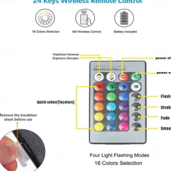 LED Underwater Pond Lights RGB Fountain Spot Lights Remote Control RGB Waterproof Color Changing 12V LED Beads for Landscape