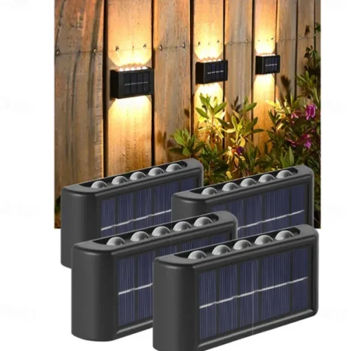 10LEDs Solar Wall Lamp Outdoor Waterproof Solar Lights Up And Down Luminous Lighting For Garden Street Landscape Balcony Outdoor Decor