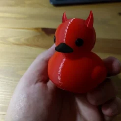 Lil' Devil Ducky Duckieville Duck Goth Resin Collectible Figurines Ducks, Cute Little Duck Statue Crafts, Novelty Decorative Ornaments Halloween Decoration