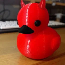 Lil' Devil Ducky Duckieville Duck Goth Resin Collectible Figurines Ducks, Cute Little Duck Statue Crafts, Novelty Decorative Ornaments Halloween Decoration