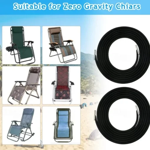 Lounge chair accessories black tie rope nap folding chair tie rope folding chair replacement rope lounge chair rope