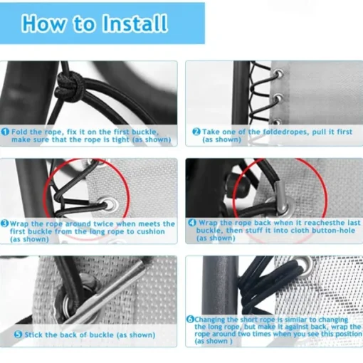 Lounge chair accessories black tie rope nap folding chair tie rope folding chair replacement rope lounge chair rope