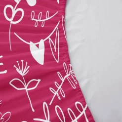 Love Heart Pattern Fitted Sheet Set 100% Cotton Ultra Soft Breathable Silky Bed Sheets Deep Pocket Bedding Sheets 3 Piece Queen King Size