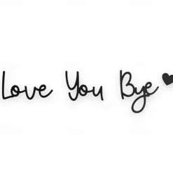 love you bye sign Above Door Topper Decoration, Wooden Script Decor Sign for Door,Home,Windows and Walls, Christmas Valentine's Wedding Thanksgiving Gift