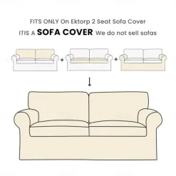 Loveseat 2 Seat Sofa Cover Floral Slipcover Tailored Fit 100% Cotton Soft and Durable Machine Washable for Easy Care LITB PRIME cover Ektcover