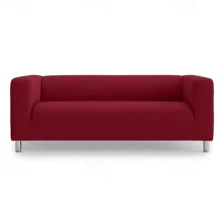 Loveseat Sofa Cover for Dogs Burgundy , 2 Seater For Kilippan Couch Cover Replacement Couch Slipcover Washable Furniture Protector KLIPPcover LITB PRIME cover