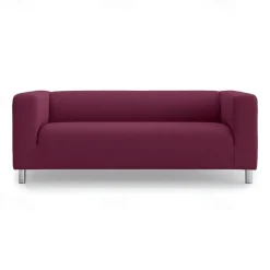 Loveseat Sofa Cover for Dogs Burgundy , 2 Seater For Kilippan Couch Cover Replacement Couch Slipcover Washable Furniture Protector KLIPPcover LITB PRIME cover