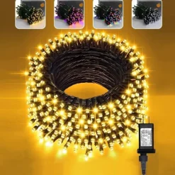 Low Voltage Safety 8-function Light String Christmas Halloween Thanksgiving Wedding Indoor and Outdoor Decoration 10 Meters 100 Lights 20 Meters 200 Lights 30 Meters 300 Light Tree Decoration