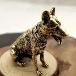 Lucky Copper Dog, Wealth Dog Ornaments, Help Transport Wealth Dog Copperware Chinese Classic Desktop Ornaments Tea Pet Copperware, Cute Aesthetic Things, Strange Things, Micro Desktop Decoration