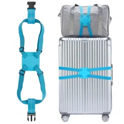 Luggage Straps for Suitcases TSA Approved, Luggage Bag Bungee for Large Luggage, Adjustable Size Travel Elastic Suitcase Strap Belt, Airport Travel Accessories with Buckles for Baggage Handbag