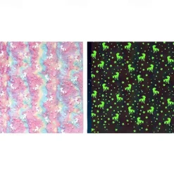 Luminous Unicorn Blanket Kids Birthday Soft Flannel Plush Rainbow Horse Throw, Unicorn Room