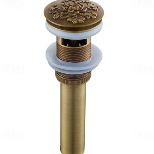 Luxury Retro Style Utility Sink Laundry Faucet with Pop Up Drain, Centerset High Arc One Handle One Hole Wash Basin Tap with Hot and Cold Water Switch, Laundry Tub Pot Filler Commercial Faucet