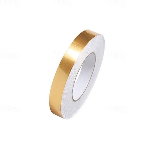 50m/166 Ft Tile Stickers Decorative Floor Wall Sticker Foil Line Peel and Stick Adhesive Waterproof Gap Cover for Kitchen Bathroom Living Room Bedroom