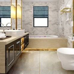 50m/166 Ft Tile Stickers Decorative Floor Wall Sticker Foil Line Peel and Stick Adhesive Waterproof Gap Cover for Kitchen Bathroom Living Room Bedroom