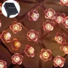 4M 40LED Solar Cherry Blossom Mushroom Hazelnut Copper Wire String Lights Outdoor Waterproof Christmas Thanksgiving Garden Party Balcony Home Decoration