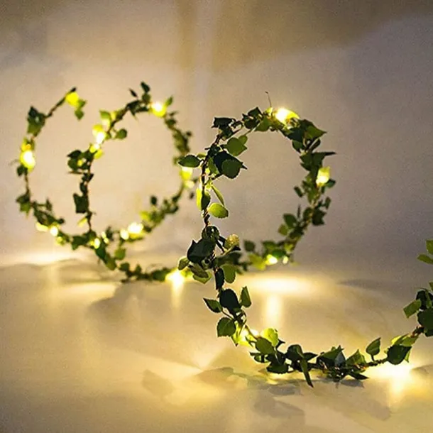 2m String Lights 20 LEDs SMD 0603 1pc Warm White Thanksgiving Day Christmas Waterproof Party Decorative USB Powered Batteries Powered