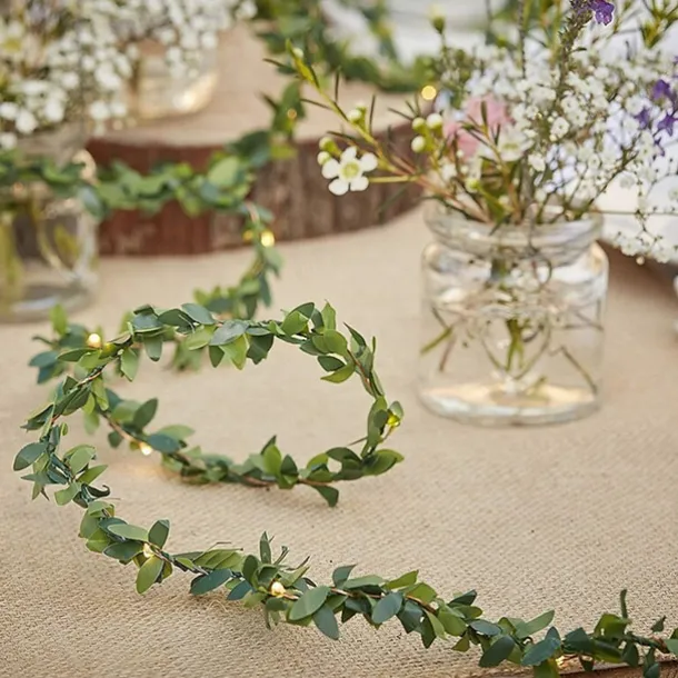 2m String Lights 20 LEDs SMD 0603 1pc Warm White Thanksgiving Day Christmas Waterproof Party Decorative USB Powered Batteries Powered