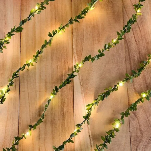 2m String Lights 20 LEDs SMD 0603 1pc Warm White Thanksgiving Day Christmas Waterproof Party Decorative USB Powered Batteries Powered