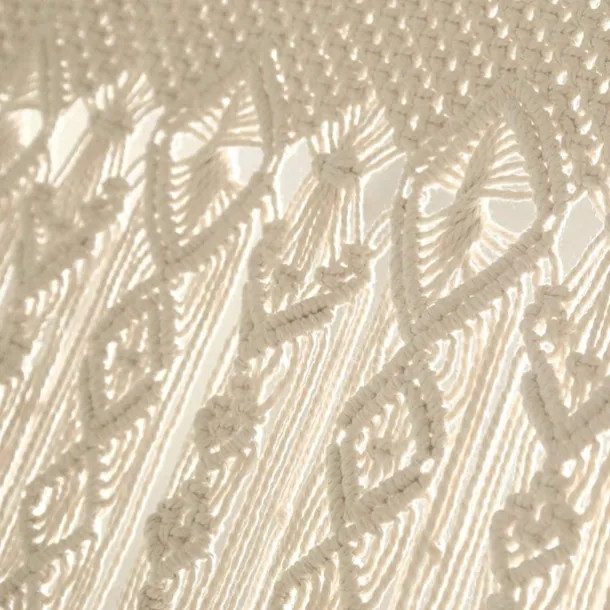 Macrame Hanging Curtain Decor Boho Long Hanging Fringe Chic Door Divider Curtains Handmade Crochet Tapestries Drapes Decorations for Living Room Windows Dorm Apartment Baby Shower Party