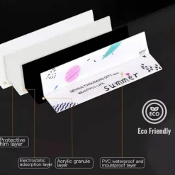 Magic Anti-Mold Peel & Stick Selfadhe Sive Caulk Tape Strip Width 3.8cm Self-Adhesive Sealing Caulk Tape Strip - Easy Peel and Stick Solution for Seamless Caulking, Waterproof and Mold-Proof PVC Mater