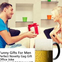 Magic Coffee Mug Oktoberfest Gift- Beer Magic Mug Festival Cup Add Hot Liquid and Beer Magic Mug Appears - 12oz Funny Ceramic Mug