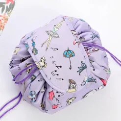 Magic Cosmetics Pouch Women Drawstring Cosmetic Bag Travel Storage Makeup Bag Organizer Female Make Up Pouch Portable Waterproof Toiletry Beauty Case