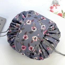 Magic Cosmetics Pouch Women Drawstring Cosmetic Bag Travel Storage Makeup Bag Organizer Female Make Up Pouch Portable Waterproof Toiletry Beauty Case