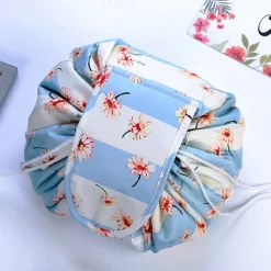 Magic Cosmetics Pouch Women Drawstring Cosmetic Bag Travel Storage Makeup Bag Organizer Female Make Up Pouch Portable Waterproof Toiletry Beauty Case