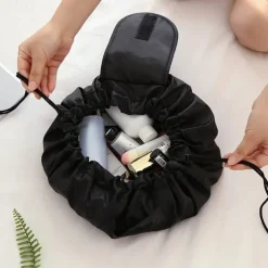 Magic Cosmetics Pouch Women Drawstring Cosmetic Bag Travel Storage Makeup Bag Organizer Female Make Up Pouch Portable Waterproof Toiletry Beauty Case
