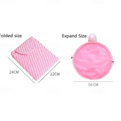 Magic Cosmetics Pouch Women Drawstring Cosmetic Bag Travel Storage Makeup Bag Organizer Female Make Up Pouch Portable Waterproof Toiletry Beauty Case