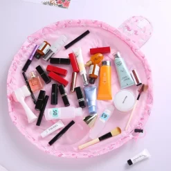 Magic Cosmetics Pouch Women Drawstring Cosmetic Bag Travel Storage Makeup Bag Organizer Female Make Up Pouch Portable Waterproof Toiletry Beauty Case