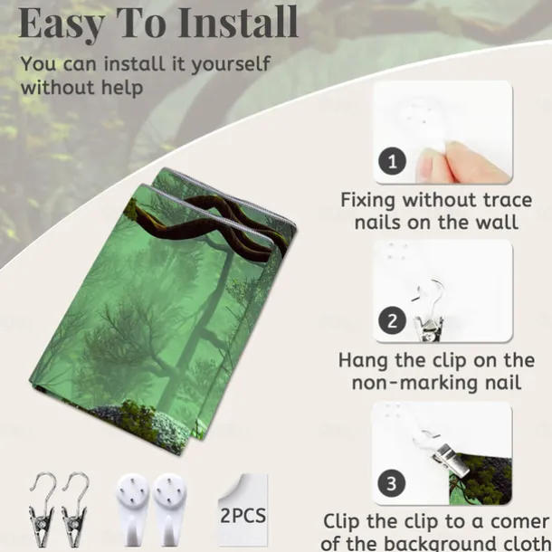 Magic Forest Landscape Wall Tapestry Art Decor Photograph Backdrop Blanket Curtain Hanging Home Bedroom Living Room Decoration