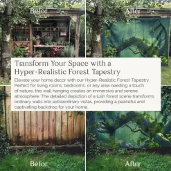 Magic Forest Landscape Wall Tapestry Art Decor Photograph Backdrop Blanket Curtain Hanging Home Bedroom Living Room Decoration