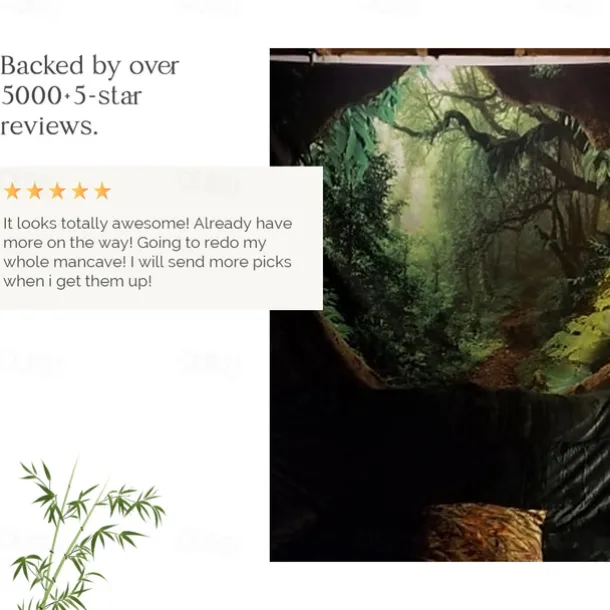 Magic Forest Landscape Wall Tapestry Art Decor Photograph Backdrop Blanket Curtain Hanging Home Bedroom Living Room Decoration