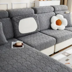 Magic Sofa Cover Stretch Jacquard Sofa Seat Couch Cushion Slipcovers, Anti-Slip Furniture Protector for Sectional 1/2/3/4 Seat Cover,L Shape Sofa Covers, Chaise Lounge Sofa Slipcover