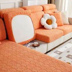 Magic Sofa Cover Stretch Jacquard Sofa Seat Couch Cushion Slipcovers, Anti-Slip Furniture Protector for Sectional 1/2/3/4 Seat Cover,L Shape Sofa Covers, Chaise Lounge Sofa Slipcover