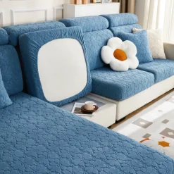 Magic Sofa Cover Stretch Jacquard Sofa Seat Couch Cushion Slipcovers, Anti-Slip Furniture Protector for Sectional 1/2/3/4 Seat Cover,L Shape Sofa Covers, Chaise Lounge Sofa Slipcover