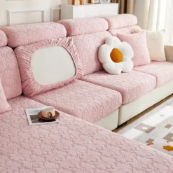 Magic Sofa Cover Stretch Jacquard Sofa Seat Couch Cushion Slipcovers, Anti-Slip Furniture Protector for Sectional 1/2/3/4 Seat Cover,L Shape Sofa Covers, Chaise Lounge Sofa Slipcover