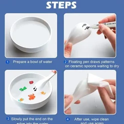 Magical Water Painting Pen, 12 Colors Magic Floating Ink Pen Kit Set, Erasing Whiteboard Markers, Doodle Water Pens Great Idea For Kids Boys Girls Adults