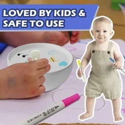 Magical Water Painting Pen, 12 Colors Magic Floating Ink Pen Kit Set, Erasing Whiteboard Markers, Doodle Water Pens Great Idea For Kids Boys Girls Adults