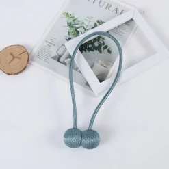 Magnetic Curtain Tie Backs Window Gold Curtain Tiebacks Buckles Holdbacks Clip for Home Bedroom Office Decorative Curtain 1 PCS